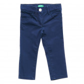 Pantaloni, în albastru Benetton 216988 