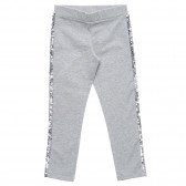 Pantaloni stil pană decorați cu margine de paiete Benetton 217056 