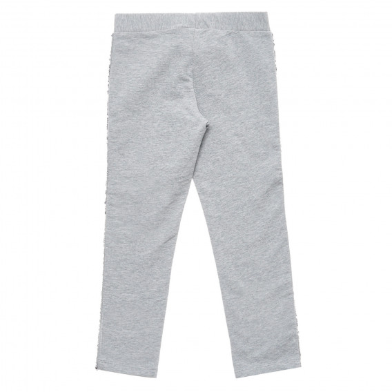 Pantaloni stil pană decorați cu margine de paiete Benetton 217059 4
