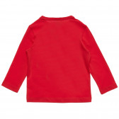Bluză roșie cu mânecă lungă din bumbac cu imprimeu PJ MASKS pentru bebeluși Benetton 217135 4