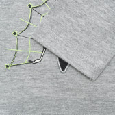 Bluză gri cu mâneci lungi și imprimeu pentru bebeluși Benetton 217162 3