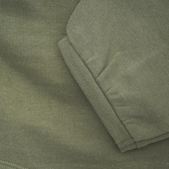 Bluză verde cu mânecă lungă din bumbac cu imprimeu motive florale Benetton 217214 3