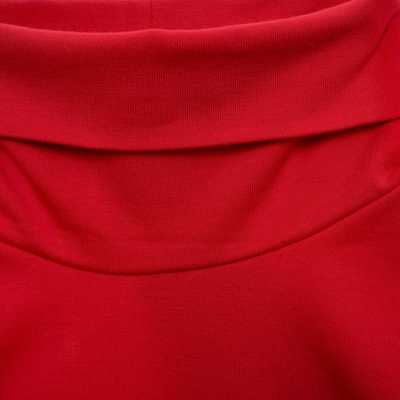 Bluză polo roșu din bumbac cu sigla mărcii Benetton 217360 2