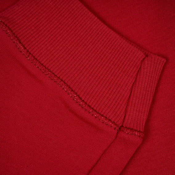 Pijamale din bumbac alb cu roșu Benetton 217604 7