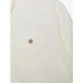 Bluză din bumbac organic cu buzunar, albă Name it 218043 3