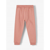 Pantaloni din bumbac organic pentru fetițe, roz Name it 218412 2