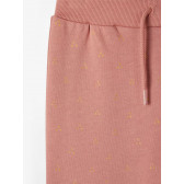 Pantaloni din bumbac organic, roz Name it 218417 3