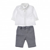 Set din două părți - pantaloni și cămașă pentru băieței Chicco 218534 