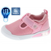 Teniși luminoși cu talpă parfumată, pentru bebeluș, roz Beppi 218744 