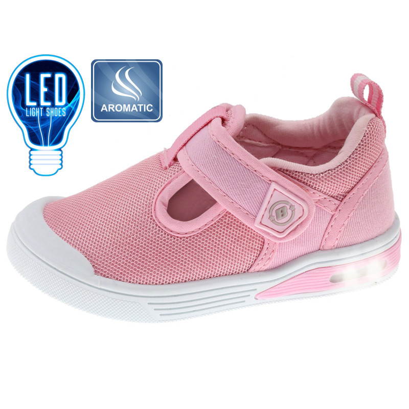 Teniși luminoși cu talpă parfumată, pentru bebeluș, roz  218744