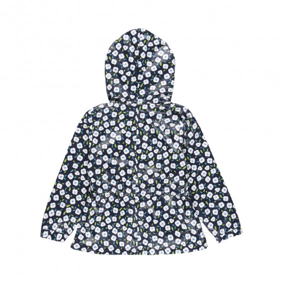 Jachetă cu imprimeu floral, albastră Boboli 219151 5