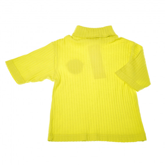Bluză cu mâneci 3/4 pentru băiat, galbenă p!t84Jay 219363 2