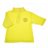 Bluză cu mâneci 3/4 pentru băiat, galbenă p!t84Jay 219364 