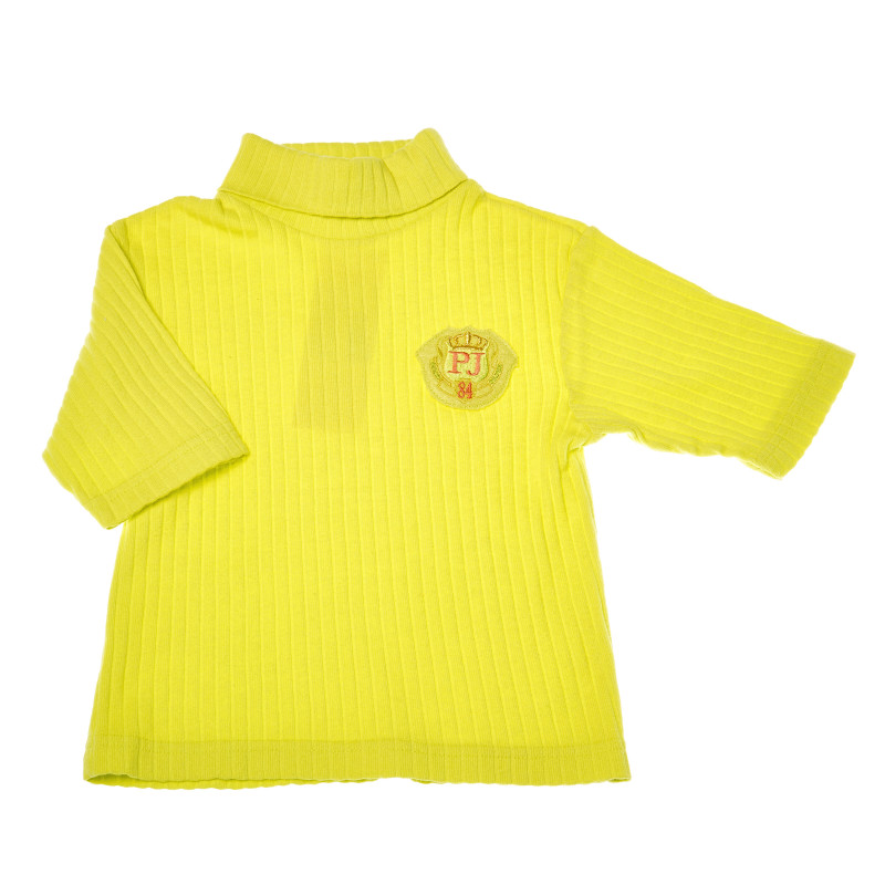 Bluză cu mâneci 3/4 pentru băiat, galbenă  219364