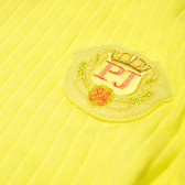 Bluză cu mâneci 3/4 pentru băiat, galbenă p!t84Jay 219365 3