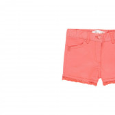Pantaloni scurți din bumbac cu dantelă la tiv, roz Boboli 219437 3
