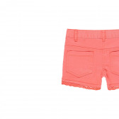 Pantaloni scurți din bumbac cu dantelă la tiv, roz Boboli 219438 4