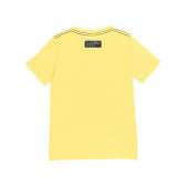 Tricou din bumbac cu imprimeu ancoră, galben Boboli 219447 2