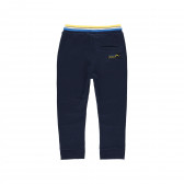 Pantaloni sport de bumbac, albaștri Boboli 219482 2