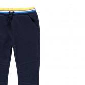 Pantaloni sport de bumbac, albaștri Boboli 219483 3