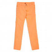 Pantaloni din bumbac pentru fată, portocaliu Tape a l'oeil 219494 