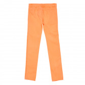 Pantaloni din bumbac pentru fată, portocaliu Tape a l'oeil 219496 3