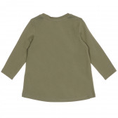 Bluză cu mâneci lungi din bumbac organic pentru bebeluși, verde Name it 219581 4