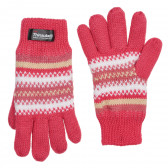 Mănuși pentru fete, roz cu alb Chicco 219792 