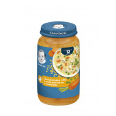 Piure Junior-supă de legume cu pui și paste, Nestle Gerber, 1+ ani, borcan 250 gr. Gerber 219902 