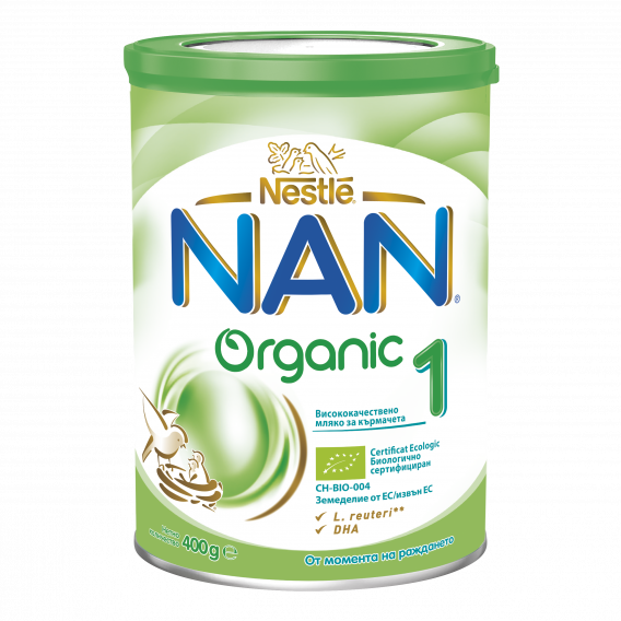 Laptele matern NAN Organic 1, nou-născut, cutie 400 g. Nestle 219917 