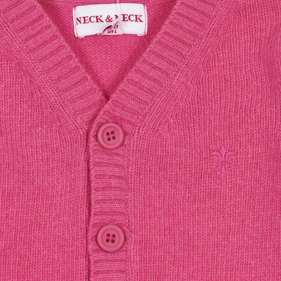 Cardigan pentru fetițe, roz Neck & Neck 220369 2
