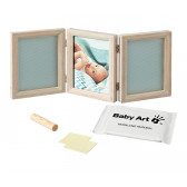 Ramă foto din lemn și două amprente - My Baby Touch Baby Art 220577 2