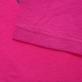 Bluză din bumbac cu imprimeu pisoi, pentru copii, roz Benetton 220966 3