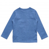 Bluză cu mâneci lungi și imprimeu, albastru închis Benetton 221001 4