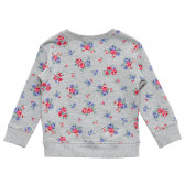 Bluză din bumbac cu imprimeu floral, gri Benetton 221037 4