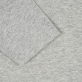 Bluză din bumbac cu inscripția Backup, gri Benetton 221085 3