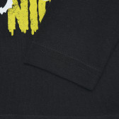 Bluză din bumbac cu imprimeu dovleac, neagră Benetton 221097 3