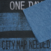 Bluză cu imprimeu grafic pentru bebeluși, albastră Benetton 221149 3