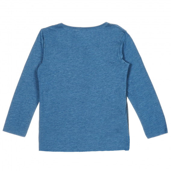 Bluză cu imprimeu grafic pentru bebeluși, albastră Benetton 221150 4