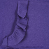 Rochie cu mâneci lungi și bucle pe umeri, violet Benetton 221168 2