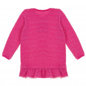 Tunica tricotată cu bucle, roz Benetton 221194 4