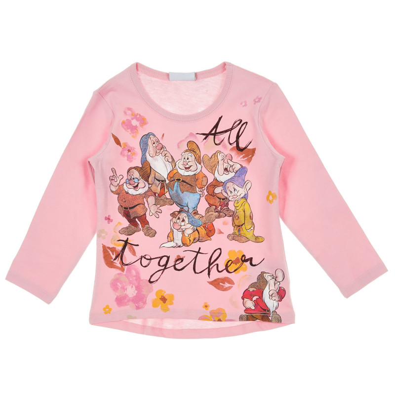 Bluză din bumbac cu mâneci lungi pentru bebeluși, roz  221219