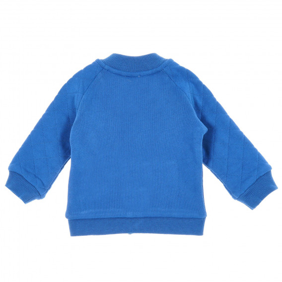 Hanorac de bumbac pentru bebeluși, albastru Benetton 221258 4