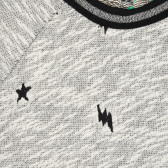 Rochie din bumbac cu imprimeu de stele, gri Benetton 221316 2