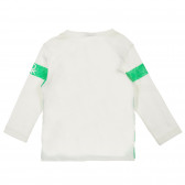 Bluză din bumbac cu imprimeu Mickey Mouse, albă Benetton 221358 4