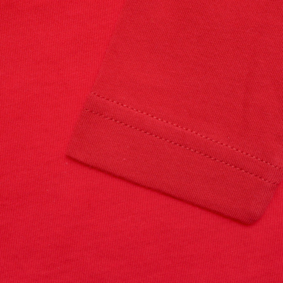 Bluză din bumbac cu imprimeu Spiderman, roșie Benetton 221369 3