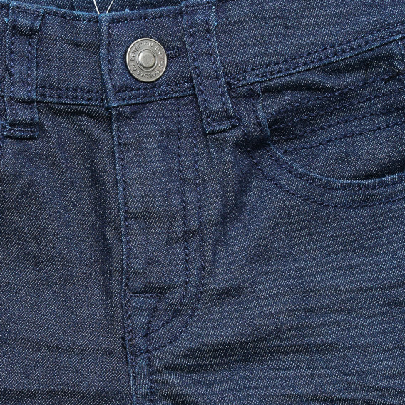 Pantaloni scurți din denim, pe albastru Benetton 221419 2
