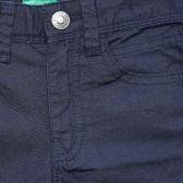 Pantaloni scurți din bumbac în albastru Benetton 221435 2
