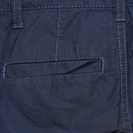 Pantaloni scurți din bumbac, în albastru Benetton 221465 4