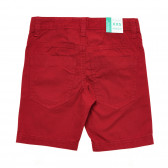 Pantaloni scurți din bumbac roșii Benetton 221468 3
